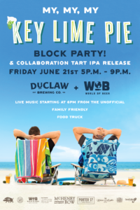 world of beer Baltimore, md collaboration beer release with duclaw key lime pie tart ipa block party event